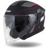 Moto prilba Cassida Jet Tech RoxoR čierna matná/biela/červená/šedá XS (53-54)