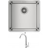 Teka BE LINEA RS15 40.40 X nerezová oceľ + Deante ASTER BCA 062M chróm
