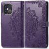 PROTEMIO 35530 ART Peňaženkový kryt Apple iPhone 13 Pro ORNAMENT fialový