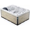 Lovia Vírivka pre 3 osoby 220x156x88 L301 Opláštění: Light Wood, Barva akrylátu: White Marble