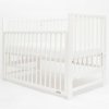 Detská postieľka so sťahovacou bočnicou NEW BABY BASIC Biela
