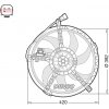 Ventilátor chladenia motora DENSO DER05009