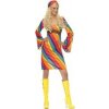 Dámsky kostým Dúhová hippiesáčka UK Dress 20-22