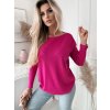 Fashionweek Dámsky mäkký ľahký voľný sveter NB14863 Farba: fuchsia, Veľkosť: Universal
