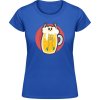 Akciové Dámske Tričko Soft-Style Gildan - Dizajn - Smrtka v Pive - Royal Blue - M - Dámske