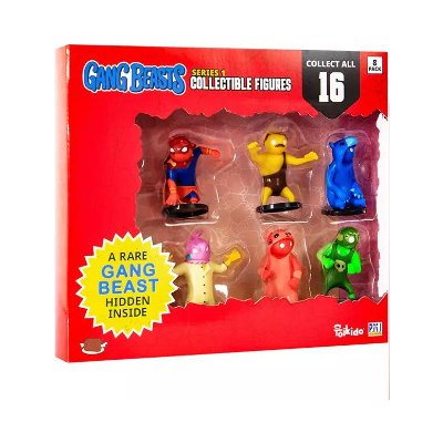 Toikido- P.M.I. Gang Beasts Collectible Figures-8 Pack Deluxe Box