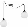 Light Home Závesné svietidlo Eliza Spider, 2x biele sklenené tienidlo (výber z 2 farieb konštrukcie)