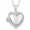 SOFIA strieborný prívesok medailón srdiečko COPZB115120