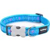 RedDingo Obojok Butterfly Turquoise - 2,5/41 až 63cm