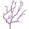 Vetvička fialová trblietavá 24 cm