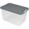KIS W BOX S 15L 38x25x23cm transparentný/sivé veko