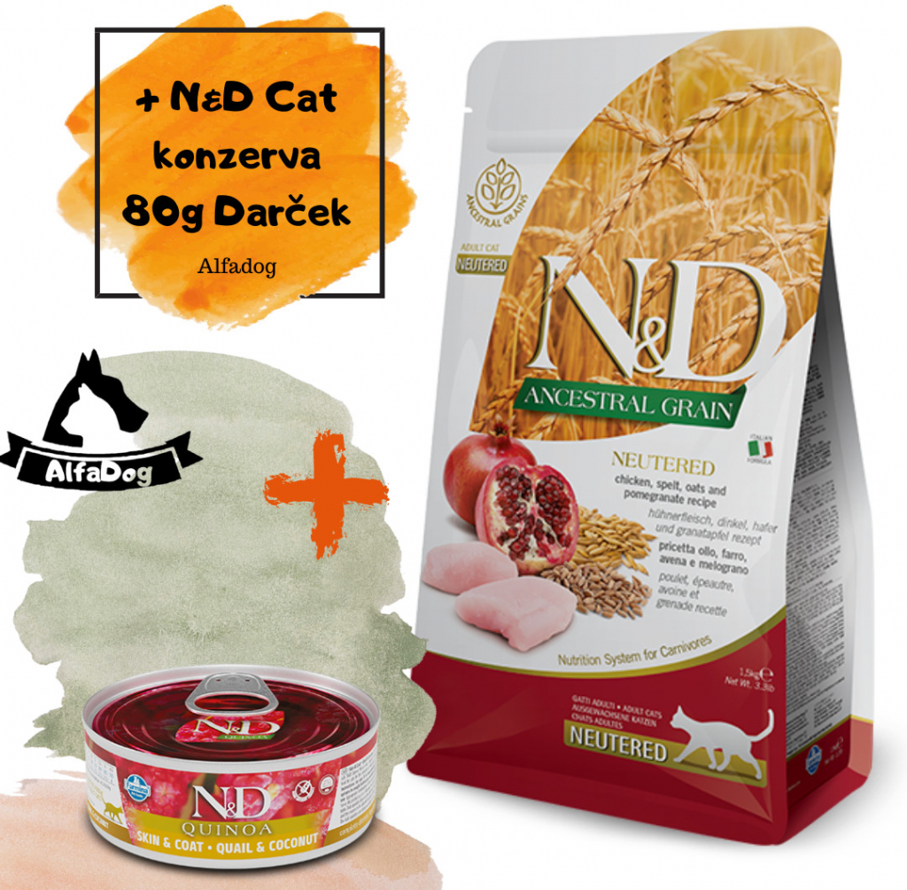 N&D Low Grain CAT Adult Chicken & Pomegranate 5 kg