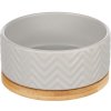 Flamingo Bianco keramická miska sivá 990 ml