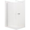 CERANO - Sprchová zástena Walk-in Onyx Ľ/P - guľatá vzpera - chróm, ryhované sklo - 160x200 cm, CER-CER-8050BD322