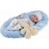 Llorens 73807 NEW BORN chlapček - realistická bábika bábätko s celovinylovým telom - 40 MA4-73807