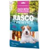 Pochúťka Rasco Premium byvolia koža obalená kačacím mäsom, tyčinky 80g