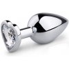 EasyToys Metal Butt Plug No. 7 Silver/Clear