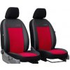 Poťahy pre OPEL VIVARO 1+1 II (2014-2019) Exclusive Alcantara (Alcantara-koža) červená (vyp) Pok-ter