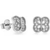 AGAIN Jewelry Půvabné stříbrné náušnice s kubickými zirkony AJNS0026