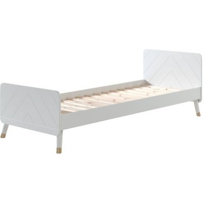Biela detská posteľ z borovicového dreva Vipack Billy, 90 x 200 cm