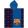 Carbotex · Detské froté pončo - futbalová osuška s kapucňou FC Barcelona - pre deti 3 - 6 rokov