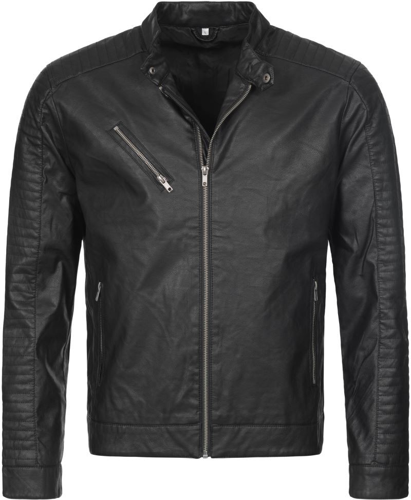 Stedman Biker jacket Men pánska motorkárska bunda 05.525 Black Opal