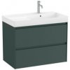 Kúpeľňová skrinka s umývadlom Roca ONA 80x64,5x46 cm zelená mat ONA802ZZMP