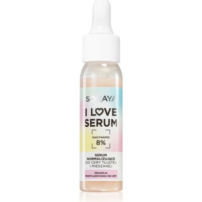Soraya I Love Serum normalizačný fluid pre redukciu kožného mazu 8% Niacinamid 30 ml