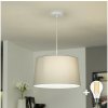 Brilagi - LED závesný luster na lane CERIA 1xE27/40W/230V pr. 45 cm sivý EG300171+EG781042 + záruka 3 roky zadarmo