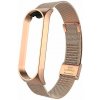 Xiaomi Milánsky ťah celokovový náhradný náramok univerzálny pre Mi Band 3/4/5/6 so zapínaním Farba: ružové zlato (rose gold)