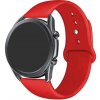 eses Základný silikónový náhradný remienok pre smart hodinky 20 mm Farba: červená