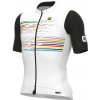 Letný cyklistický dres pánsky Alé Cycling PR-S Logo biely/čierny