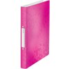 Zakladač 4 krúžkový 25mm Leitz WOW Ružová