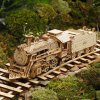 Robotime 3D drevené puzzle Parní lokomotiva Prime Steam Express 1:80 308 ks
