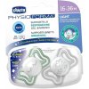 Chicco Physio Light Physio Forma Night cumlík Green/Grey 2 ks
