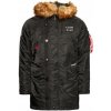 Bunda s kapucňou Alpha Industries N3B Airborne 188141 03 Čierna M