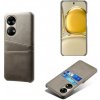 Kožený kryt CARD na Huawei P50 - Šedá