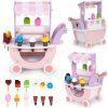 ECOTOYS TL89015 Dřevěný zmrzlinový vozík pro děti, 12 ks (89015202501)
