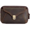 Amparo Miranda Kožená kapsička na opasok Miranda M8163 tmavo hnedá