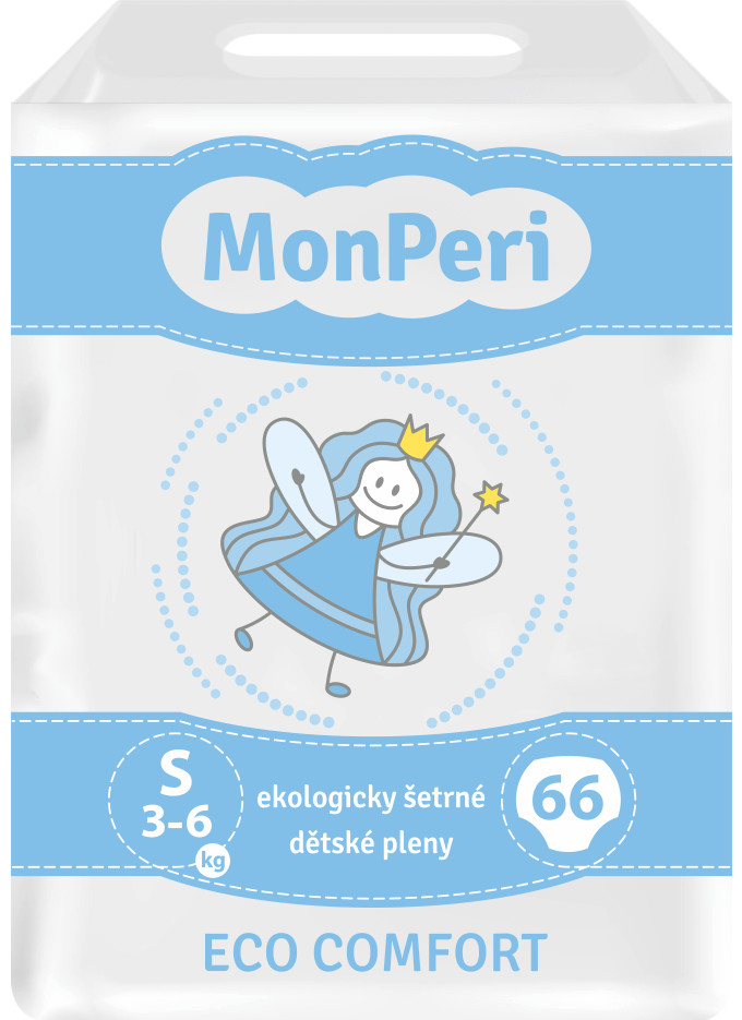 MonPeri Eco Comfort S 3-6 kg 66 ks