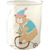 Úložný kôš na hračky / prádlo 45 cm - medveď na bicykli