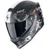 Prilba Scorpion COVERT-FX SKULLZ Matt Black Grey Gold Veľkosť: M (57-58 cm)