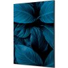 Jansen Display Textilné dekorácie na stenu A1 Listy rastlín Modrá, 594 x 841 mm