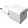 Mini adaptér,USB-C, 25W, biely FIXED (Mini USB-C 25W bez kabelu)