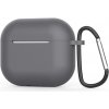 Techsuit Silicone puzdro pre AirPods 4 – ultratenké, hladké – sivé