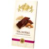 CARLA Horká čokoláda 70% s praženými mandľami 80 g