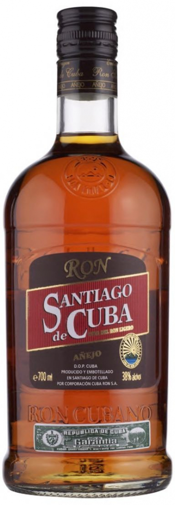 Santiago de Cuba Aňejo rum 38% 0,7 l (čistá fľaša)