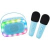 Bluetooth Karaoke set pre dvoch Mikrofóny a Reproduktor Lalarma Copenhagen Blue