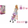 Teddies Anlily 30cm s dievčatkom a kočíkom + doplnky