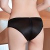 Erotické dámske nohavičky s dvojcestným zipsom, Ice Silk Čierna XS